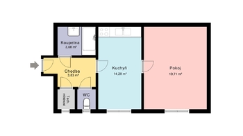 Prodej bytu 1+1 v družstevním vlastnictví 43 m², Ostrava
