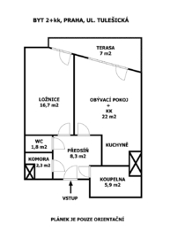 Prodej bytu 2+kk v osobním vlastnictví 67 m², Praha 5 - Zličín