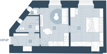 Prodej bytu 2+kk v osobním vlastnictví 65 m², Praha 3 - Žižkov