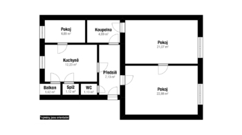 Prodej prostorného a světlého bytu 2+1 s pracovnou, 82 m², v srdci Brna – Merhautova, Černá Pole - Prodej bytu 2+1 v osobním vlastnictví 82 m², Brno