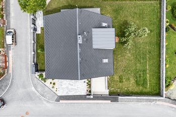 Pohled z ptačí perspektivy. - Prodej domu 184 m², Jindřichův Hradec