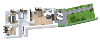 Prodej bytu 3+kk v osobním vlastnictví 74 m², Třeština