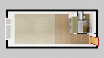 Pronájem bytu 1+kk v osobním vlastnictví 33 m², Hradec Králové
