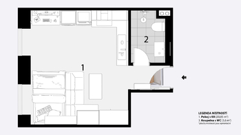 Prodej bytu 1+kk v osobním vlastnictví 24 m², Brno