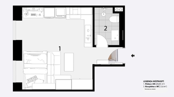 Prodej bytu 1+kk v osobním vlastnictví 24 m², Brno