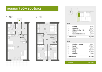 Prodej domu 114 m², Loděnice