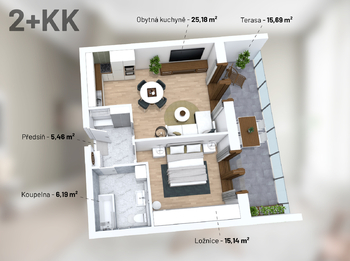 Prodej bytu 2+1 v osobním vlastnictví 68 m², Šumperk