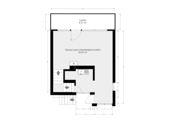Druhé podlaží - Prodej chaty / chalupy 89 m², Lásenice