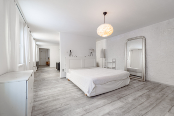 Spací část - Prodej bytu atypický v osobním vlastnictví 60 m², Praha 8 - Karlín