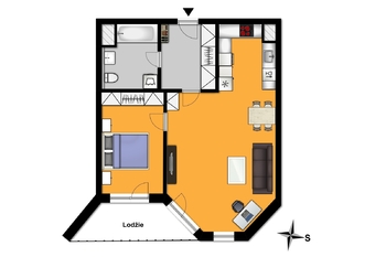 Pronájem bytu 2+kk v osobním vlastnictví 58 m², Velký Osek