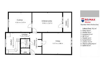 Prodej bytu 3+1 v osobním vlastnictví 68 m², Chodov