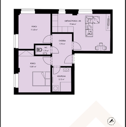 Pronájem bytu 3+kk v osobním vlastnictví 59 m², Třešť