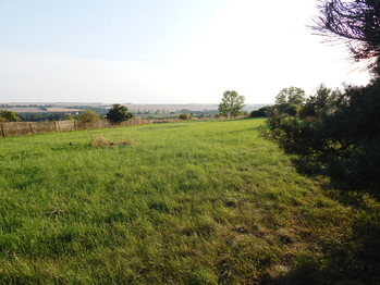 Pohled do zahrady - Prodej domu 58 m², Břežany