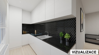 Vizualizace kuchyně - Prodej bytu 4+kk v osobním vlastnictví 131 m², Karlovy Vary