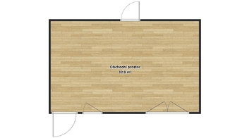 Pronájem obchodních prostor 34 m², Cheb