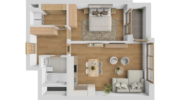 Pronájem bytu 2+kk v osobním vlastnictví 57 m², Praha 4 - Kamýk