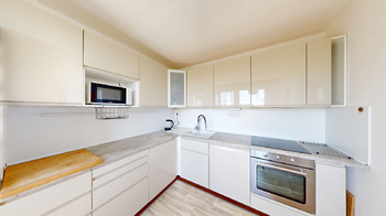 kuchyň s lodžií - Prodej bytu 3+1 v družstevním vlastnictví 71 m², Praha 10 - Záběhlice