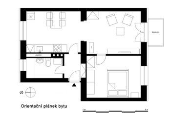Pronájem bytu 2+1 v osobním vlastnictví 54 m², Kladno