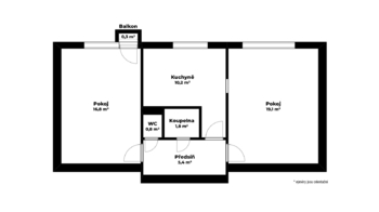 Prodej bytu 2+1 v osobním vlastnictví 55 m², Brno