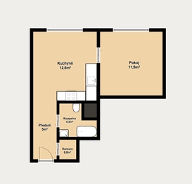 Pronájem bytu 1+1 v osobním vlastnictví 35 m², Brno