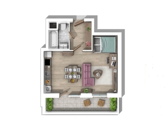 Pronájem bytu 1+kk v osobním vlastnictví 50 m², Plzeň