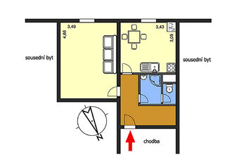 Pronájem bytu 1+1 v osobním vlastnictví 35 m², Lanškroun