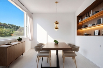 VIZUALIZACE - JÍDELNA - Prodej bytu 3+1 v osobním vlastnictví 70 m², Praha 8 - Karlín