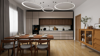 vizualizace jídelna - Prodej domu 202 m², Hostivice