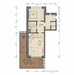 Pronájem bytu 2+kk v osobním vlastnictví 76 m², Slaný