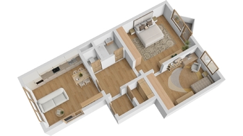Pronájem bytu 3+kk v osobním vlastnictví 59 m², Praha 9 - Horní Počernice