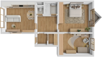 Pronájem bytu 3+kk v osobním vlastnictví 59 m², Praha 9 - Horní Počernice