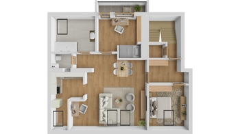 Půdorys - Prodej bytu 3+kk v osobním vlastnictví 64 m², Hradec Králové
