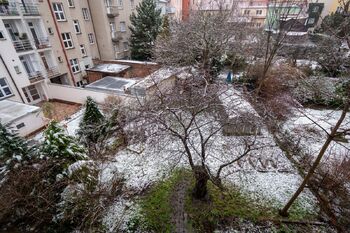 Výhled do zahrady - Pronájem bytu 2+1 v osobním vlastnictví 66 m², Brno