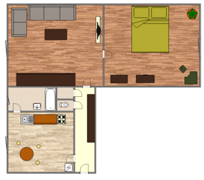 Pronájem bytu 2+1 v osobním vlastnictví 66 m², Brno