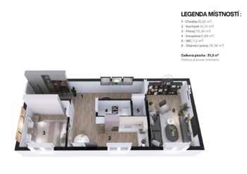 Prodej bytu 2+1 v družstevním vlastnictví 48 m², Ostrava