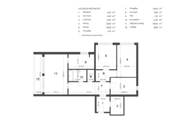 Prodej bytu 4+1 v osobním vlastnictví 88 m², Praha 5 - Košíře