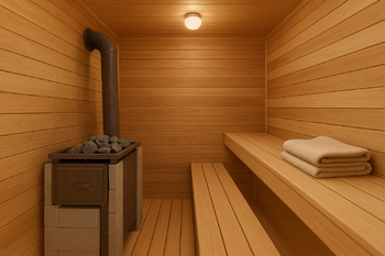 Vizualizace sauna - Prodej chaty / chalupy 84 m², Železný Brod