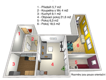 Prodej bytu 3+1 v osobním vlastnictví 71 m², Jablonec nad Nisou