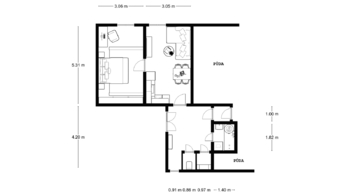 Prodej bytu 2+kk v osobním vlastnictví 57 m², Přelouč