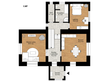 Pronájem domu 134 m², Brázdim