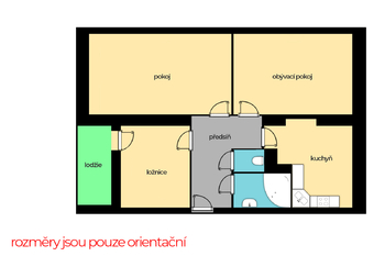 Prodej bytu 3+1 v osobním vlastnictví 72 m², Praha 9 - Horní Počernice