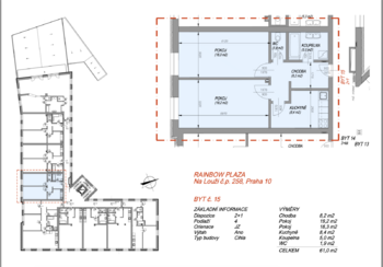 Pronájem bytu 2+1 v osobním vlastnictví 61 m², Praha 10 - Vršovice