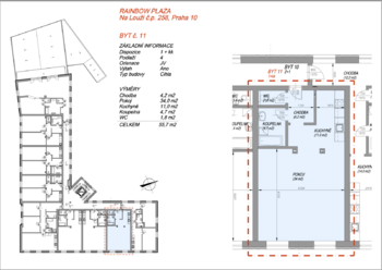 Pronájem bytu 1+kk v osobním vlastnictví 56 m², Praha 10 - Vršovice
