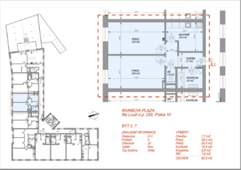 Pronájem bytu 2+1 v osobním vlastnictví 66 m², Praha 10 - Vršovice