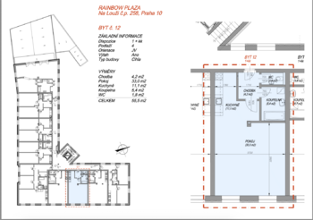 Pronájem bytu 1+kk v osobním vlastnictví 56 m², Praha 10 - Vršovice