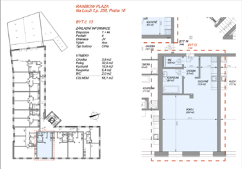 Pronájem bytu 1+kk v osobním vlastnictví 55 m², Praha 10 - Vršovice