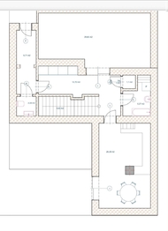 Plánek domu, přízemí - Prodej domu 120 m², Kladno