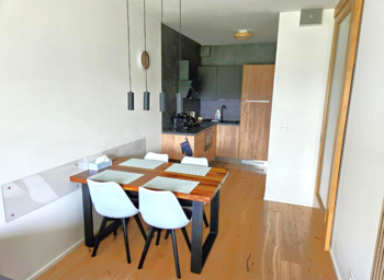 Obývací pokoj - Prodej bytu 2+kk v osobním vlastnictví 56 m², Janské Lázně