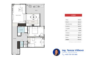 Pronájem bytu 3+1 v osobním vlastnictví 126 m², Mladá Boleslav