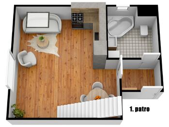 Pronájem bytu 2+kk v osobním vlastnictví 52 m², Brno